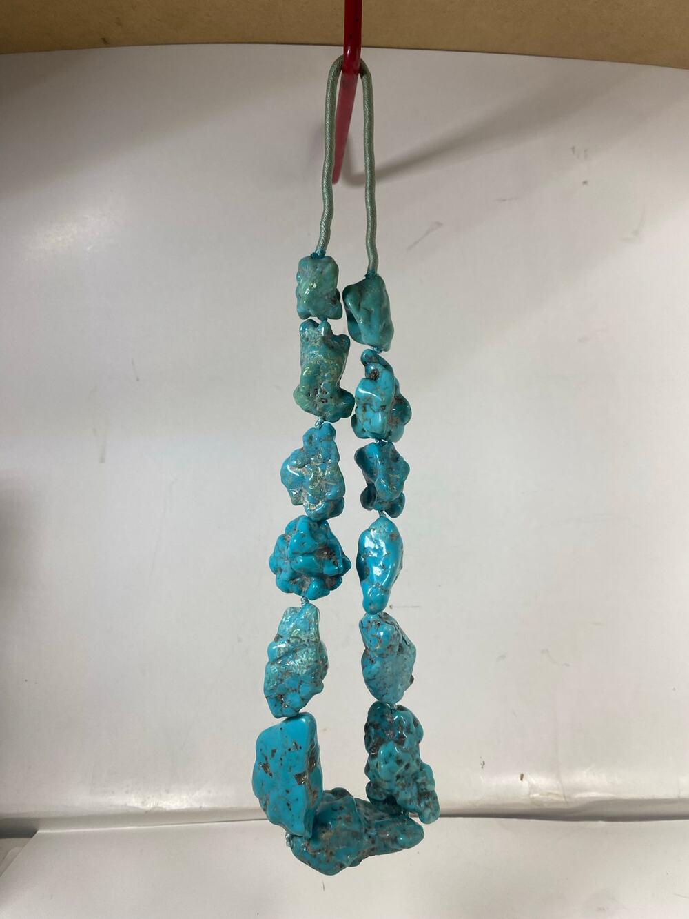 Large Turquoise Nugget Necklace – Genuine Natural Chunky Gemstone Jewelry